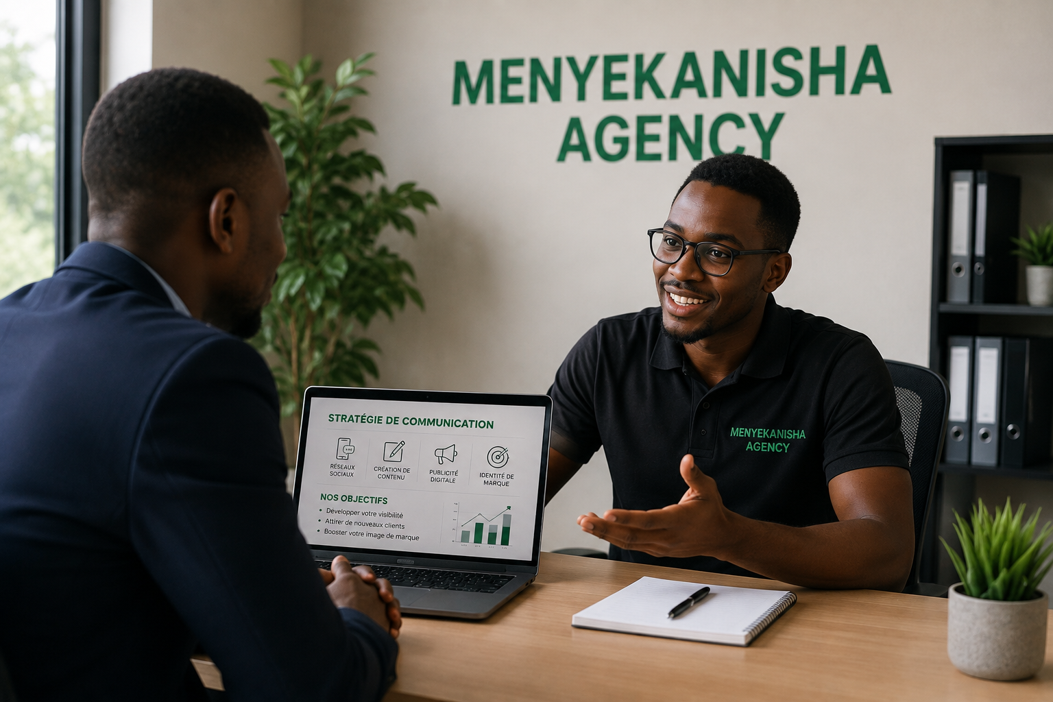 Menyekanisha with client